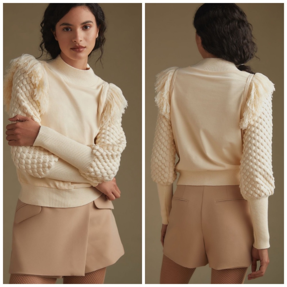 DOLAN Fringed Sweater
